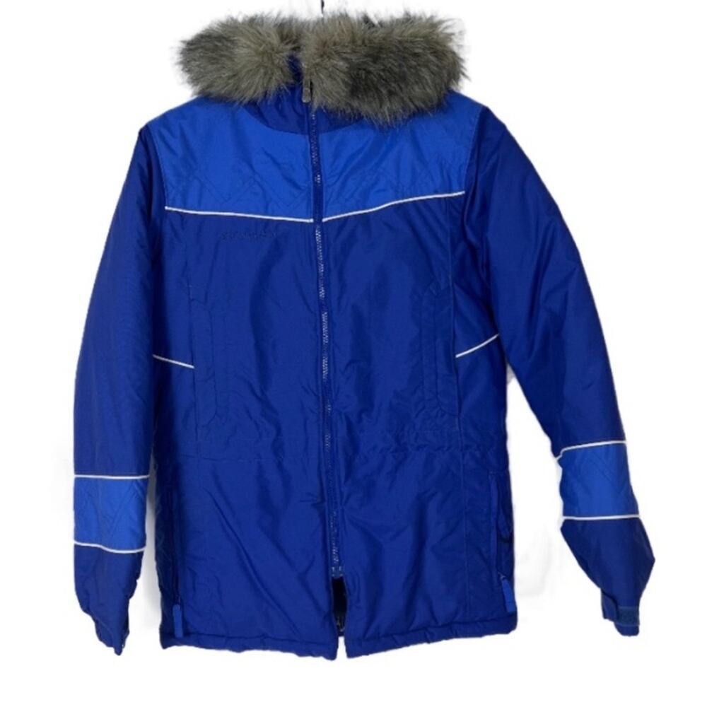 Columbia Kids Winter Faux Fur Hooded Jacket  Size 14